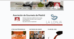 Desktop Screenshot of gourmetsdemadrid.es