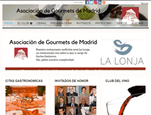 Tablet Screenshot of gourmetsdemadrid.es